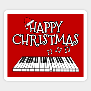 Christmas Piano Pianist Musician Santa Hat Xmas 2022 Magnet